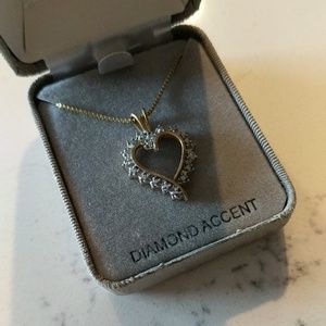 Diamond accent heart pendant necklace Macy's
